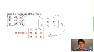 How to Find the Transpose of a 3x3 matrix [upl. by Veno266]