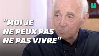 Ce que disait Charles Aznavour à la télé 3 jours avant sa mort [upl. by Acenom100]