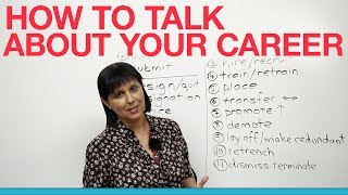 Professional English How to talk about your career [upl. by O'Brien684]