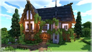 Minecraft How to Build a Medieval TavernInn [upl. by Laehplar297]