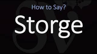 How to Pronounce Storge CORRECTLY LOVE Meaning amp Pronunciation [upl. by Tremaine]