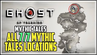 Ghost of Tsushima All Mythic Tales Locations Map Showcase [upl. by Juni931]