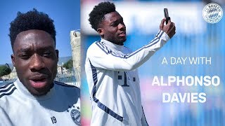 One day with Alphonso Davies [upl. by Semele684]