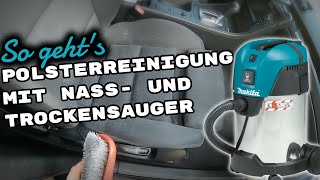 So gehts Polsterreinigung mit Nass und Trockensauger [upl. by Nylyrehc]