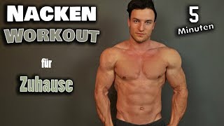 Extremes Nacken Workout für Zuhause  5 Minuten ohne Geräte [upl. by Llevron]