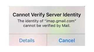 how to fix “can’t verify server identity” on ios 1314 [upl. by Killarney511]