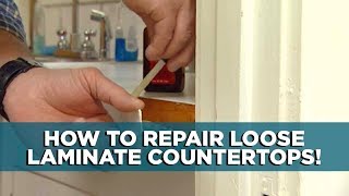 A Simple Fix for Loose Laminate Countertops [upl. by Ahsemot]