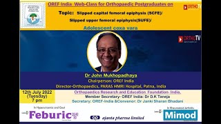 OREF India Webclass for postgraduates – Adolescent CoxaVara Slipped Capital Femoral Epiphysis [upl. by Annaujat]