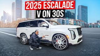 I PUT 30 INCH COLORED MATCHED FORGIATOS ON MY 1 OF 1 2025 ESCALADE V [upl. by Myriam223]