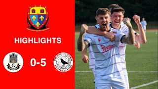 Caerleon 05 Cwmbrân Town  Gwent FA Senior cup  Quarter final highlights [upl. by Navets941]