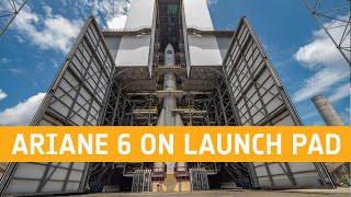 Ariane 6 stands tall on its launch pad 🚀 shorts [upl. by Florrie]