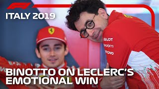 Mattia Binotto Reflects On Ferraris Home Win At Monza 2019  F1 Rewind [upl. by Bo]