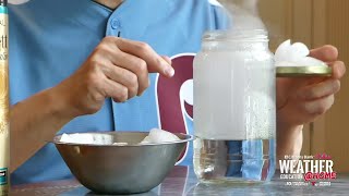 Make a Cloud in a Jar Weather Education Week Experiment  NBC10 Philadelphia [upl. by Phillis707]