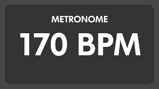 170 BPM  Metronome [upl. by Ardyaf179]