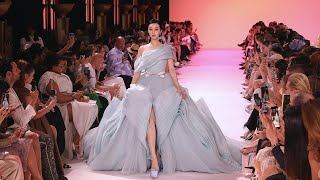 GEORGES HOBEIKA  COUTURE FALL 2023 [upl. by Ardnnek870]