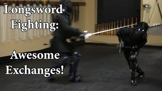 Longsword Fighting  Awesome Exchanges [upl. by Eycats]