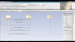 Sequence diagram using Enterprise Architect [upl. by Hazeefah]