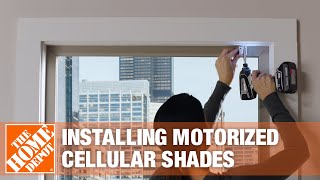 How to Install Motorized Shades  The Home Depot [upl. by Carrick]