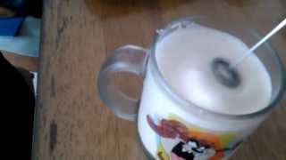 Aerolatte Review Frothing Cold Milk In Under 1 Minute [upl. by Ahsilahk773]