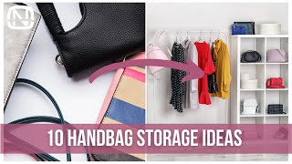 10 handbag storage ideas for small spaces  OrgaNatic [upl. by Wain274]