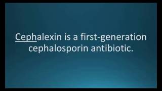 How to pronounce cephalexin Keflex Memorizing Pharmacology Flashcard [upl. by Sanjiv]