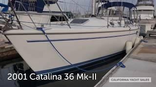 2001 Catalina 36 Mk II Sailboat Walkthrough  California Yacht Sales [upl. by Wayne]